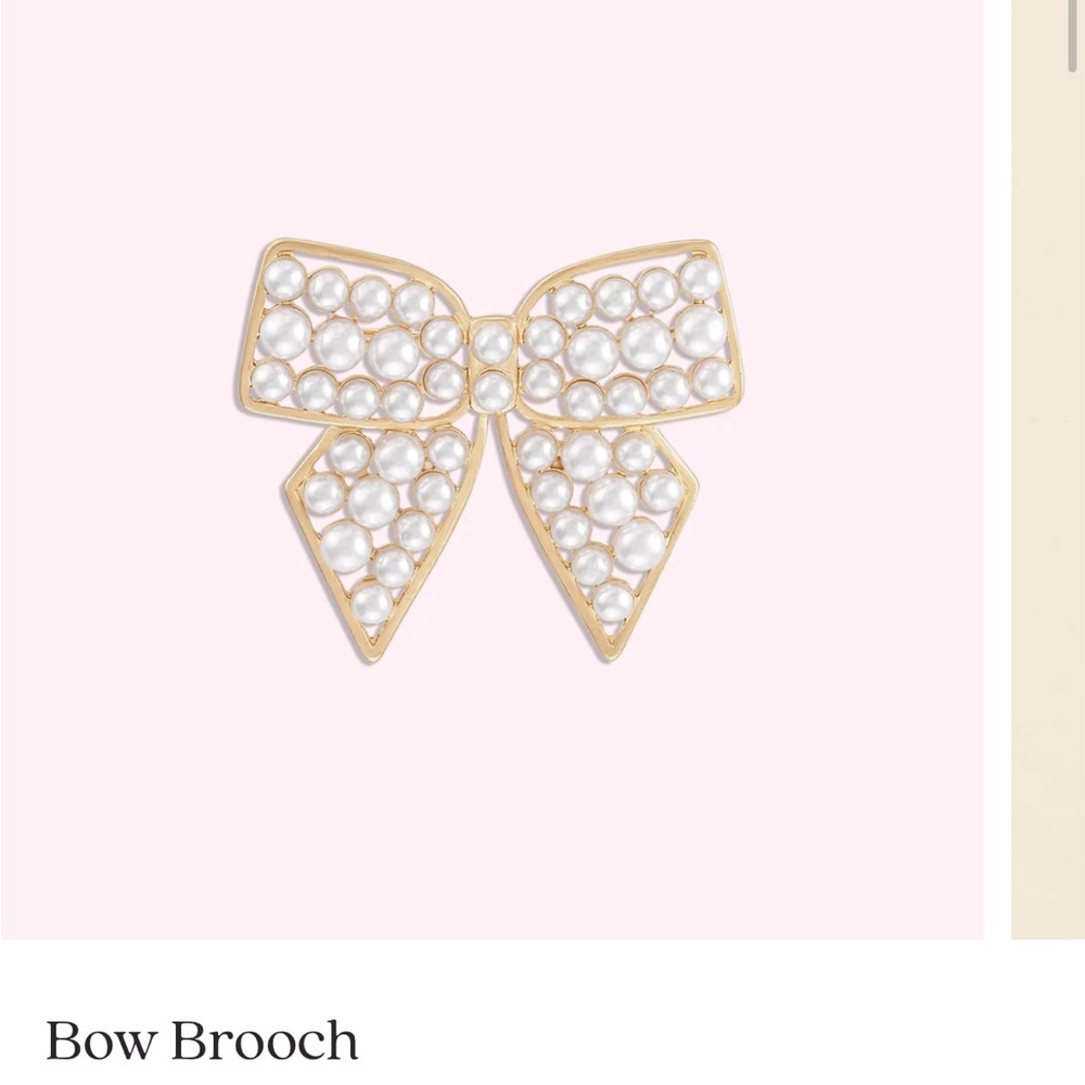 NWT Stoney Clover Lane Bow Brooch